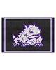 Fan Mats  LLC TCU Horned Frogs 5x8 Rug Black