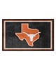 Fan Mats  LLC Texas Longhorns 4x6 Rug Black