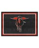 Fan Mats  LLC Texas Tech Red Raiders 5x8 Rug Black