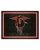 Fan Mats  LLC Texas Tech Red Raiders 8x10 Rug Black