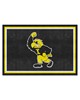 Fan Mats  LLC Iowa Hawkeyes 5x8 Rug Black