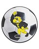 Fan Mats  LLC Iowa Hawkeyes Soccer Ball Mat White