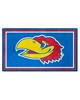 Fan Mats  LLC Kansas Jayhawks 3x5 Rug Blue