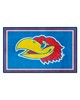 Fan Mats  LLC Kansas Jayhawks 4x6 Rug Blue