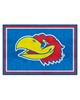 Fan Mats  LLC Kansas Jayhawks 5x8 Rug Blue