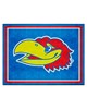 Fan Mats  LLC Kansas Jayhawks 8x10 Rug Blue