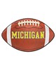 Fan Mats  LLC Michigan Wolverines Football Mat Brown