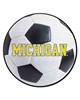 Fan Mats  LLC Michigan Wolverines Soccer Ball Mat White