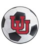 Fan Mats  LLC Utah Utes Soccer Ball Mat White