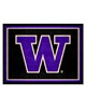 Fan Mats  LLC Washington Huskies 8x10 Rug Black