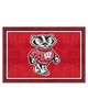 Fan Mats  LLC Wisconsin Badgers 5x8 Rug Red