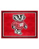 Fan Mats  LLC Wisconsin Badgers 8x10 Rug Red