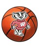 Fan Mats  LLC Wisconsin Badgers Basketball Mat Orange