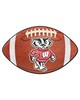 Fan Mats  LLC Wisconsin Badgers Football Mat Brown