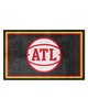 Fan Mats  LLC Atlanta Hawks 4x6 Rug Black