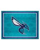 Fan Mats  LLC Charlotte Hornets 8x10 Rug Blue