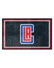 Fan Mats  LLC Los Angeles Clippers 4x6 Rug Black