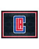 Fan Mats  LLC Los Angeles Clippers 8x10 Rug Black