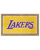 Fan Mats  LLC Los Angeles Lakers 3x5 Rug Yellow