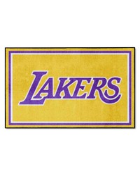 Los Angeles Lakers 4x6 Rug by   