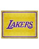 Fan Mats  LLC Los Angeles Lakers 8x10 Rug Yellow