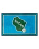 Fan Mats  LLC Milwaukee Bucks 4x6 Rug Blue