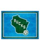 Fan Mats  LLC Milwaukee Bucks 8x10 Rug Blue