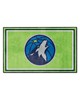 Fan Mats  LLC Minnesota Timberwolves 4x6 Rug Green