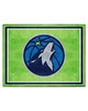 Fan Mats  LLC Minnesota Timberwolves 8x10 Rug Green