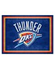 Fan Mats  LLC Oklahoma City Thunder 8x10 Rug Blue