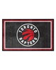 Fan Mats  LLC Toronto Raptors 4x6 Rug Black