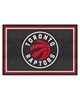 Fan Mats  LLC Toronto Raptors 5x8 Rug Black