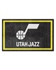 Fan Mats  LLC Utah Jazz 4x6 Rug Black