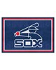 Fan Mats  LLC Chicago White Sox 5x8 Rug Retro Blue