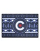 Fan Mats  LLC Chicago Cubs Starter Mat Holiday Sweater Blue