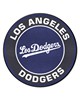 Fan Mats  LLC Los Angeles Dodgers Roundel Mat Blue