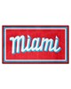 Fan Mats  LLC Miami Marlins 3x5 Rug Red