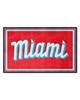 Fan Mats  LLC Miami Marlins 4x6 Rug Red