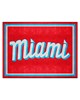 Fan Mats  LLC Miami Marlins 8x10 Rug Red