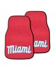 Fan Mats  LLC Miami Marlins 2-pc Carpet Car Mat Set Red