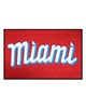 Fan Mats  LLC Miami Marlins Starter Mat Red