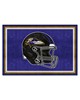 Fan Mats  LLC Baltimore Ravens 5x8 Rug Purple