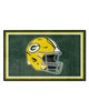 Fan Mats  LLC Green Bay Packers 4x6 Rug Green