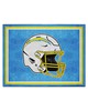 Fan Mats  LLC Los Angeles Chargers 8x10 Rug Blue