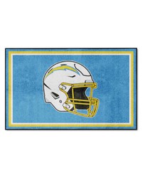 Los Angeles Chargers 4x6 Rug by   