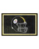 Fan Mats  LLC Pittsburgh Steelers 4x6 Rug Black