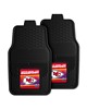 Fan Mats  LLC Kansas City Chiefs 2-pc Vinyl Car Mat Set Black