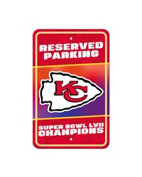 Kansas City Chiefs Parking Sign by   