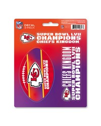 Kansas City Chiefs Decal 3-pk by   