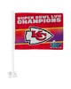 Fan Mats  LLC Kansas City Chiefs Car Flag Red